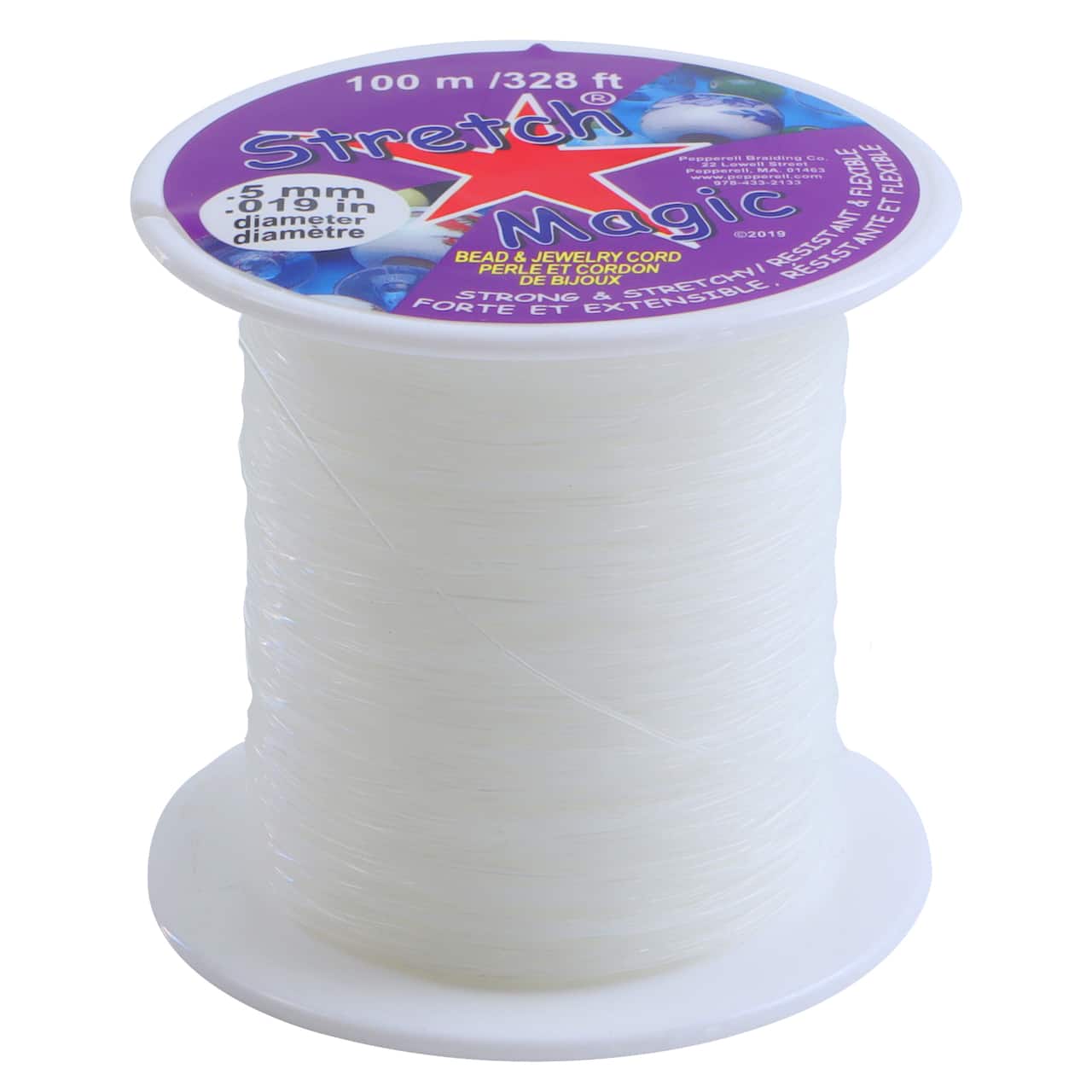 Stretch Magic® 0.5mm Clear Bead & Jewellery Cord, 100m